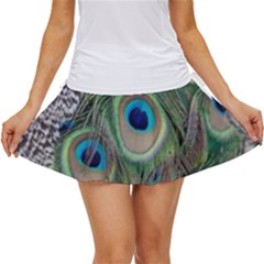 Peacock Bird Feather Colourful Women s Skort