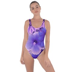 Pattern Floral Flora Flower Flowers Blue Violet Patterns Bring Sexy Back Swimsuit by Jancukart