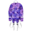 Pattern Floral Flora Flower Flowers Blue Violet Patterns Zip Bottom Backpack View3