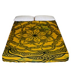 Mandala Vintage Painting Flower Fitted Sheet (king Size)