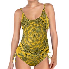 Mandala Vintage Painting Flower Tankini Set