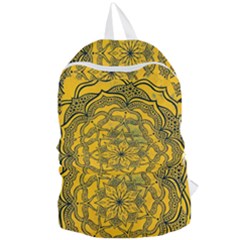 Mandala Vintage Painting Flower Foldable Lightweight Backpack