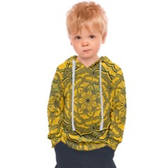 Mandala Vintage Painting Flower Kids  Overhead Hoodie