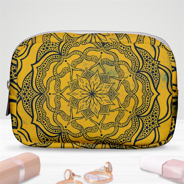 Mandala Vintage Painting Flower Make Up Pouch (Small)