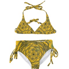 Mandala Vintage Painting Flower Kids  Classic Bikini Set by Jancukart