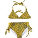 Mandala Vintage Painting Flower Kids  Classic Bikini Set View1