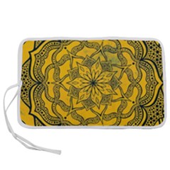 Mandala Vintage Painting Flower Pen Storage Case (m)