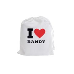 I Love Randy Drawstring Pouch (medium) by ilovewhateva