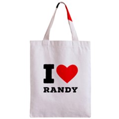 I Love Randy Zipper Classic Tote Bag by ilovewhateva