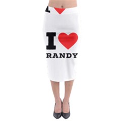 I Love Randy Midi Pencil Skirt by ilovewhateva