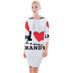 I Love Randy Quarter Sleeve Hood Bodycon Dress by ilovewhateva