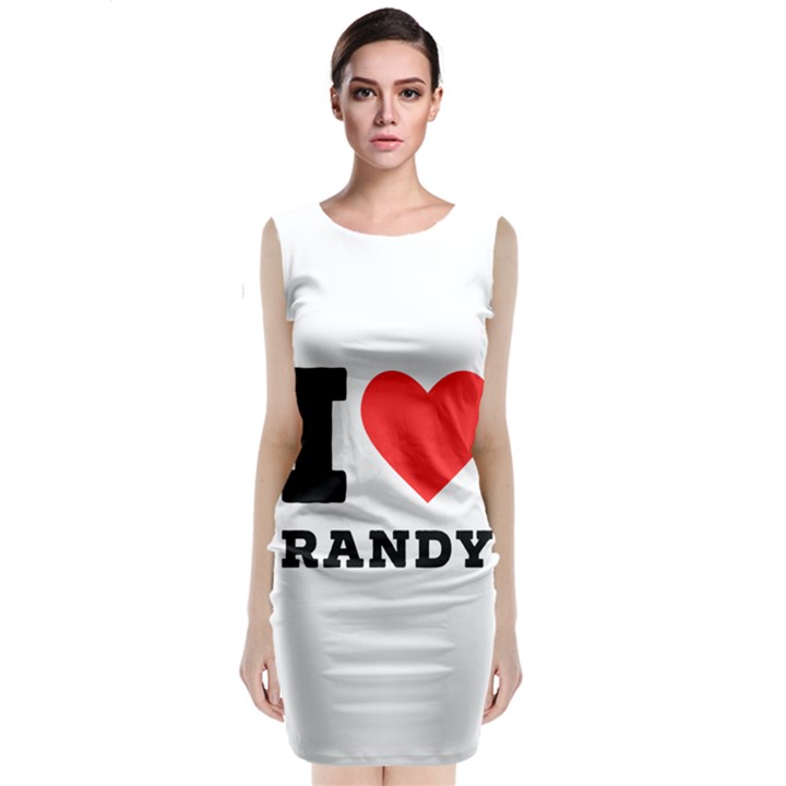 I love randy Sleeveless Velvet Midi Dress