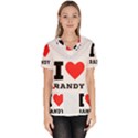 I love randy Women s V-Neck Scrub Top View1