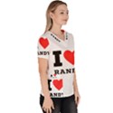 I love randy Women s V-Neck Scrub Top View3