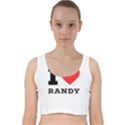 I love randy Velvet Racer Back Crop Top View1