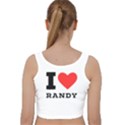 I love randy Velvet Racer Back Crop Top View2