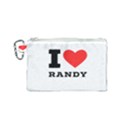 I love randy Canvas Cosmetic Bag (Small) View1