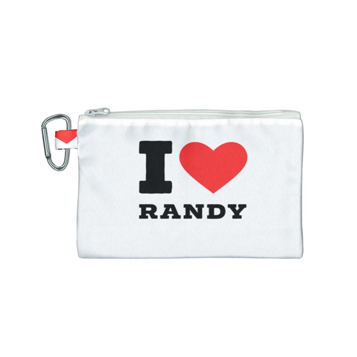 I love randy Canvas Cosmetic Bag (Small)