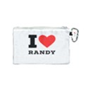 I love randy Canvas Cosmetic Bag (Small) View2