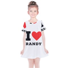 I Love Randy Kids  Simple Cotton Dress by ilovewhateva