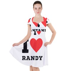 I Love Randy Cap Sleeve Midi Dress by ilovewhateva