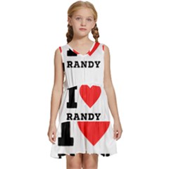 I Love Randy Kids  Sleeveless Tiered Mini Dress by ilovewhateva