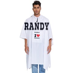 I Love Randy Men s Hooded Rain Ponchos by ilovewhateva