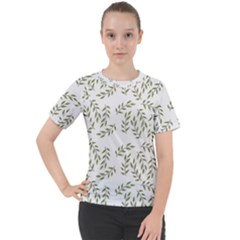 Leaves Wallpaper Leaf Nature Background Women s Sport Raglan Tee