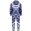 Art Pattern Design Blue Old Style Hooded Jumpsuit (Men) View2