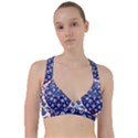 Art Pattern Design Blue Old Style Sweetheart Sports Bra View1