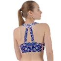 Art Pattern Design Blue Old Style Sweetheart Sports Bra View2