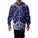 Art Pattern Design Blue Old Style Kids  Hooded Windbreaker View1