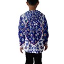 Art Pattern Design Blue Old Style Kids  Hooded Windbreaker View2