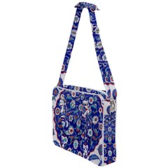 Art Pattern Design Blue Old Style Cross Body Office Bag