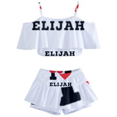 I Love Elijah Kids  Off Shoulder Skirt Bikini by ilovewhateva