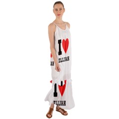 I Love Elijah Cami Maxi Ruffle Chiffon Dress by ilovewhateva