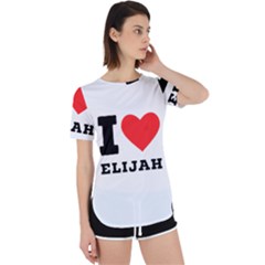 I Love Elijah Perpetual Short Sleeve T-shirt by ilovewhateva