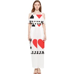 I Love Elijah Draped Sleeveless Chiffon Jumpsuit by ilovewhateva