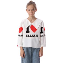 I Love Elijah Kids  Sailor Shirt