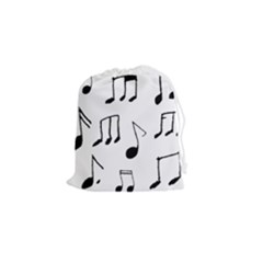 Music Is The Answer Phrase Concept Graphic Drawstring Pouch (small) by dflcprintsclothing