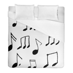 Music Is The Answer Phrase Concept Graphic Duvet Cover (full/ Double Size) by dflcprintsclothing