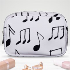 Music Is The Answer Phrase Concept Graphic Make Up Pouch (small) by dflcprintsclothing