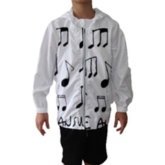 Music Is The Answer Phrase Concept Graphic Kids  Hooded Windbreaker by dflcprintsclothing