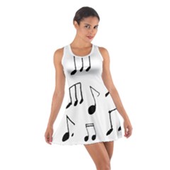 Music Is The Answer Phrase Concept Graphic Cotton Racerback Dress