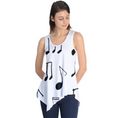 Music Is The Answer Phrase Concept Graphic Sleeveless Tunic by dflcprintsclothing