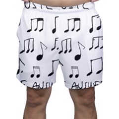 Music Is The Answer Phrase Concept Graphic Men s Shorts by dflcprintsclothing