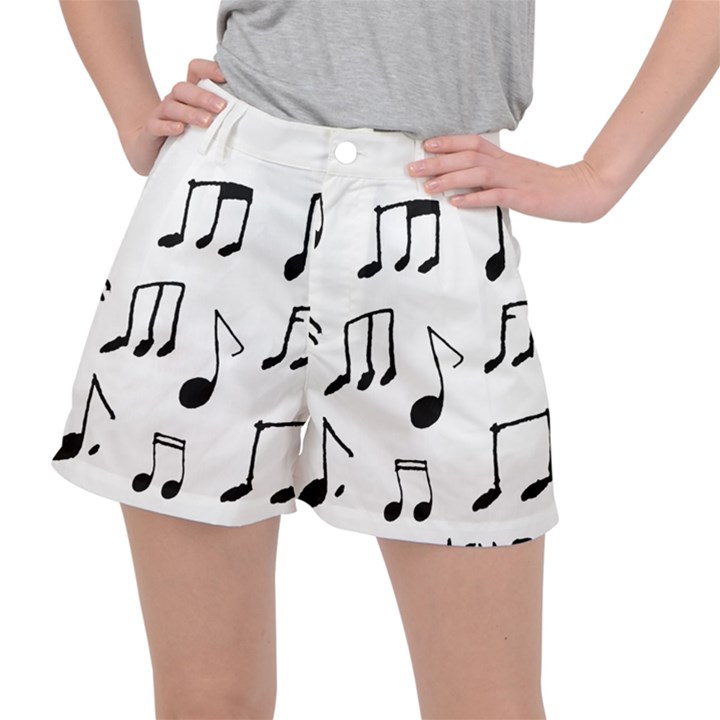 Music Is The Answer Phrase Concept Graphic Women s Ripstop Shorts