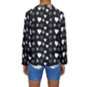 Hearts Snowflakes Black Background Kids  Long Sleeve Swimwear View2