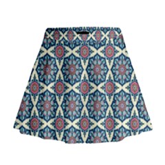 Mandala Seamless Background Texture Mini Flare Skirt