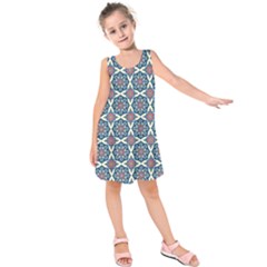 Mandala Seamless Background Texture Kids  Sleeveless Dress